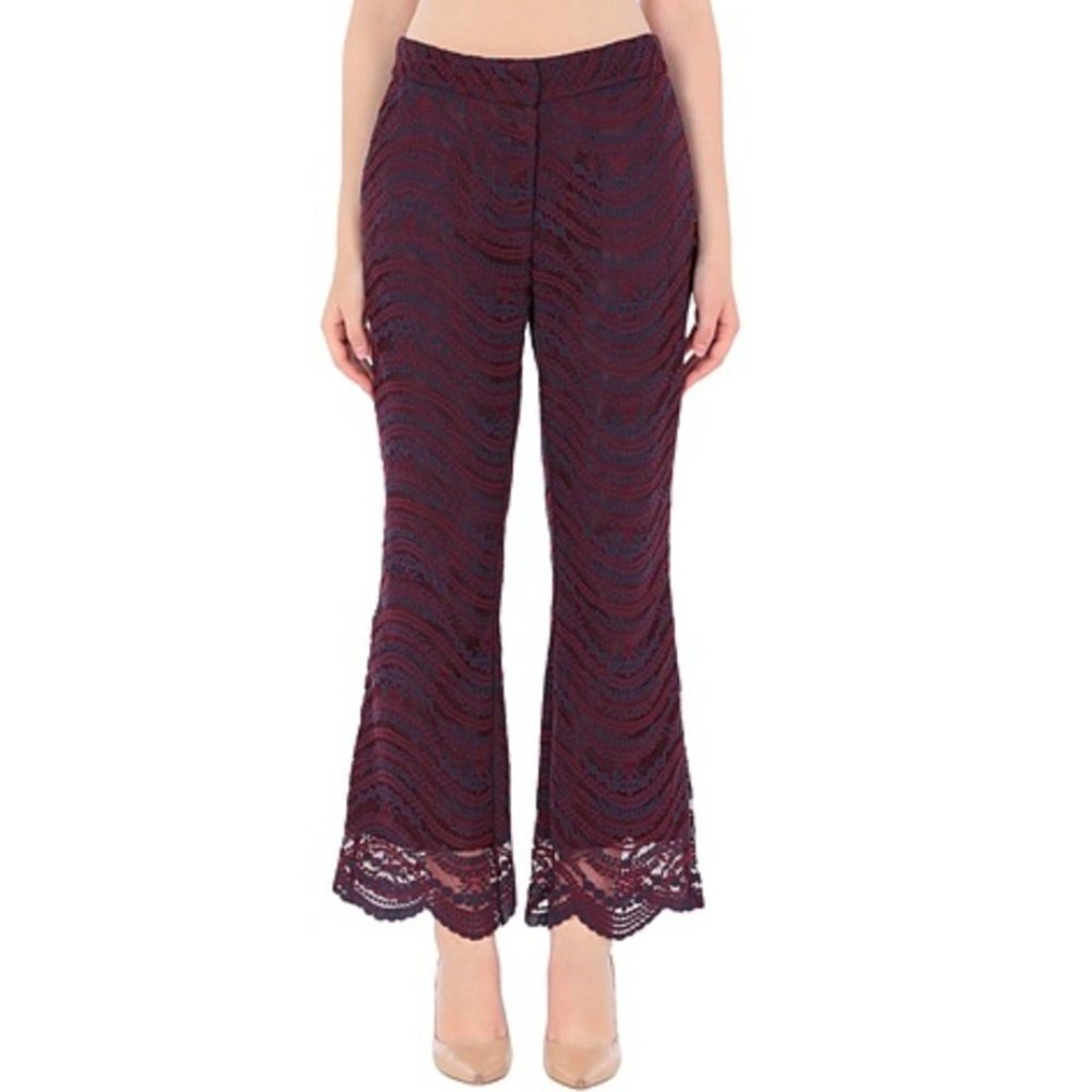 OTTOD'AME Lace Purple Flared Pants Size 2